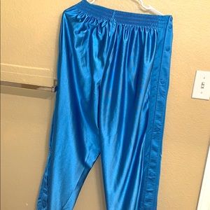 Nike shiny buttoned track/basketball pants